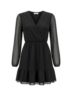I AM Abito Donna Mod. ROUCHES T/UNITA NERO Nero