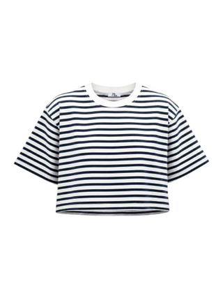 I AM T-shirt Mod. SLE6TS241028D RIGHE PANNA/BLU