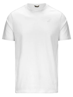 K-Way T-shirt Uomo Mod. K7125UW ODOM 001 Bianco
