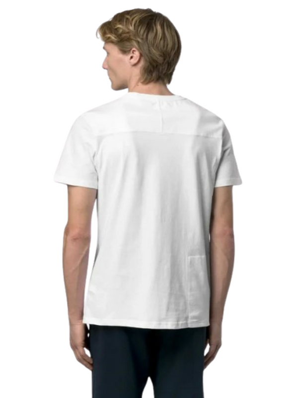 K-Way T-shirt Uomo Mod. K7142KW LEONIDE 001 Bianco