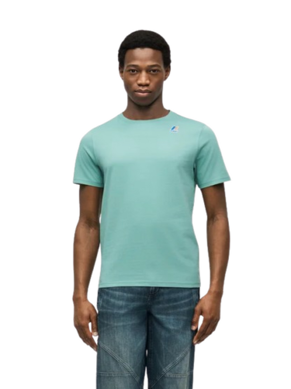 K-Way T-shirt Uomo Mod. K7142KW LEONIDE WIC Acqua