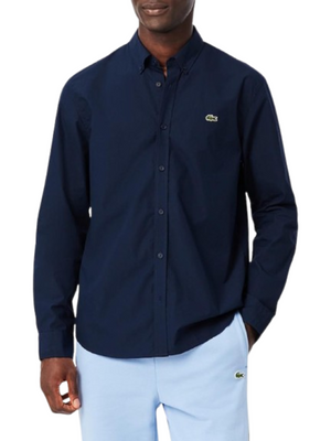 Lacoste Camicia m/l Uomo Mod. CH2316 POPELIN 166 Blu