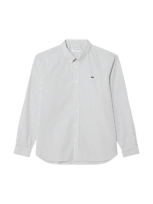 Lacoste Camicia m/l Uomo Mod. CH5084 POPELIN-RIG 324 Verde