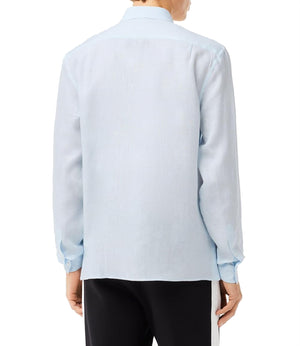 Lacoste Camicia Maniche Lunghe Uomo Mod. CH5692 LINO T01 Celeste
