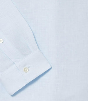 Lacoste Camicia Maniche Lunghe Uomo Mod. CH5692 LINO T01 Celeste