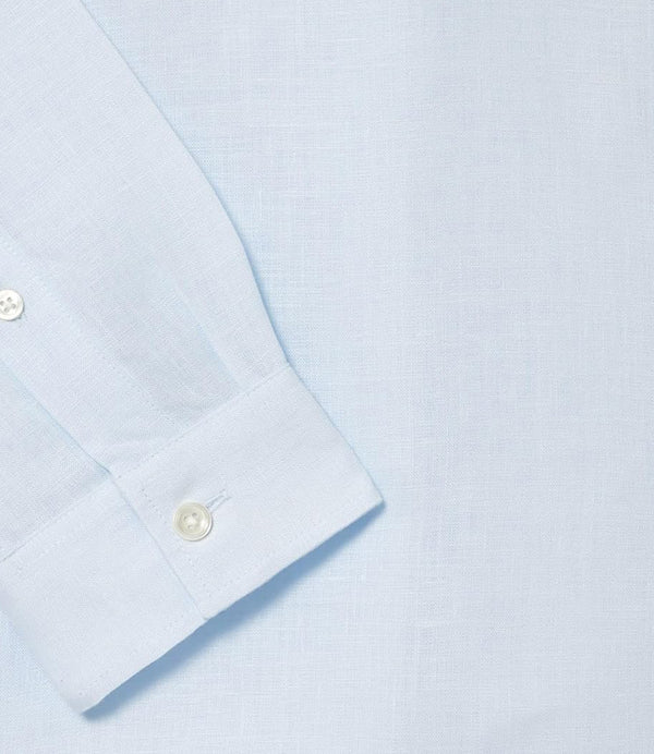 Lacoste Camicia Maniche Lunghe Uomo Mod. CH5692 LINO T01 Celeste