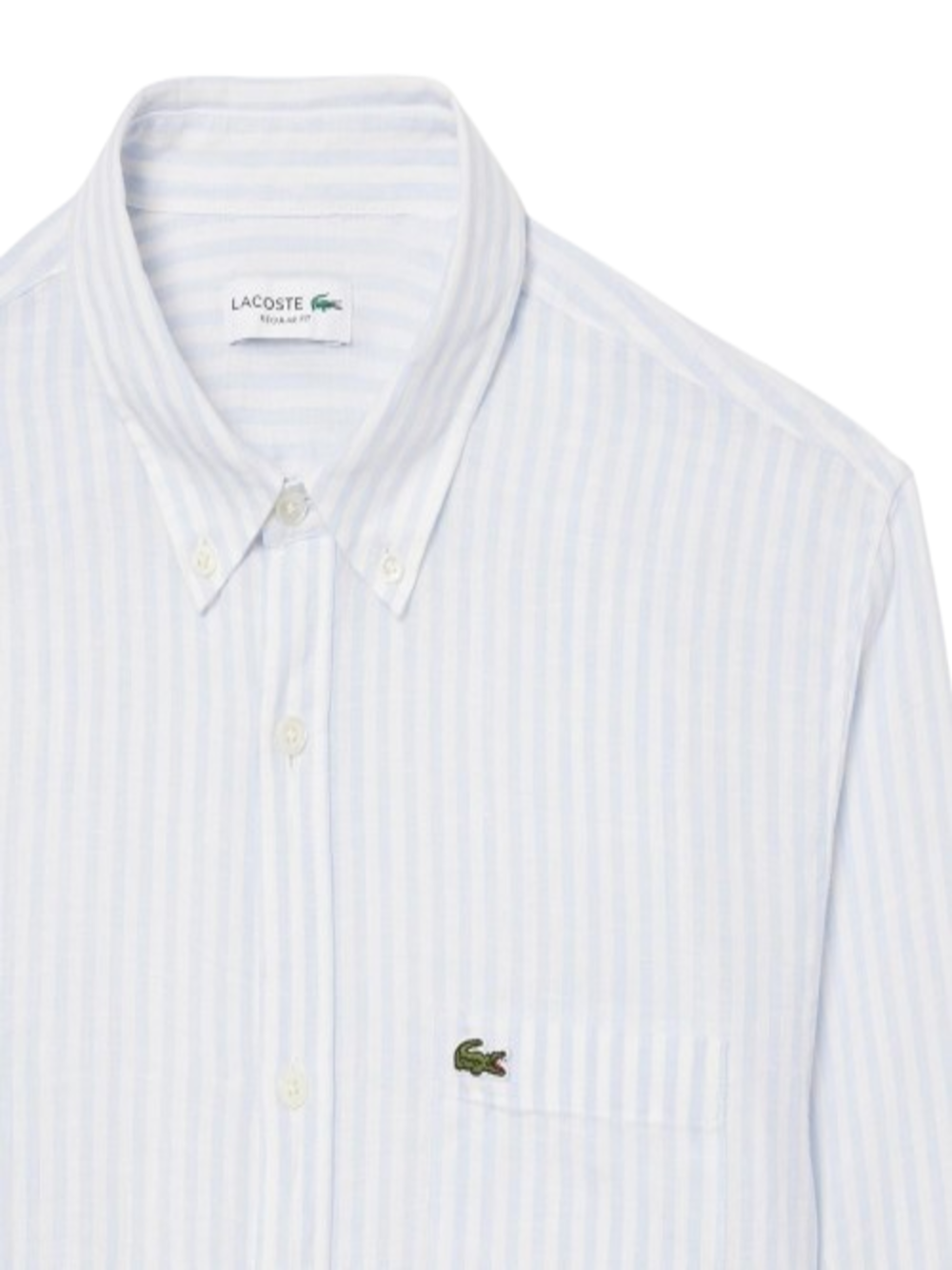 Lacoste Camicia m/l Uomo Mod. CH6985 LINO-RI 291 Celeste