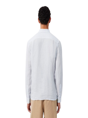 Lacoste Camicia m/l Uomo Mod. CH6985 LINO-RI 291 Celeste
