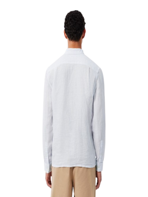 Lacoste Camicia m/l Uomo Mod. CH6985 LINO-RI 291 Celeste