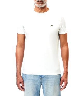 Lacoste T-shirt Uomo Mod. TH6709 PIMA COTTON 001 Bianco