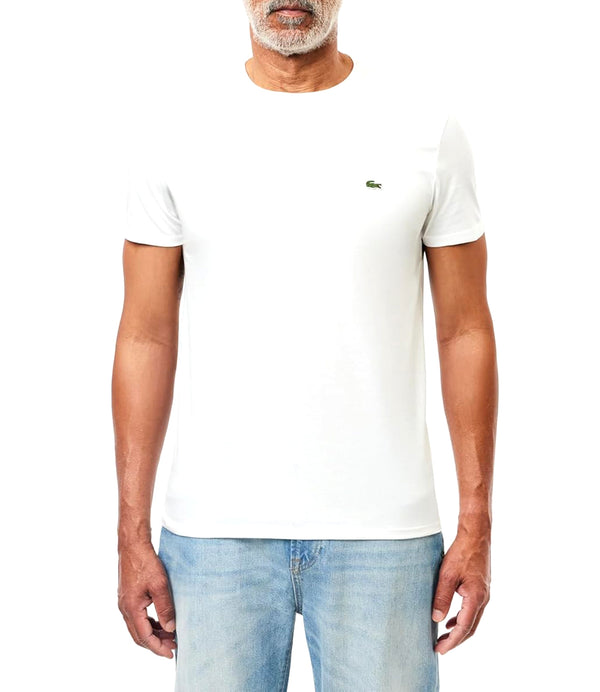 Lacoste T-shirt Uomo Mod. TH6709 PIMA COTTON 001 Bianco
