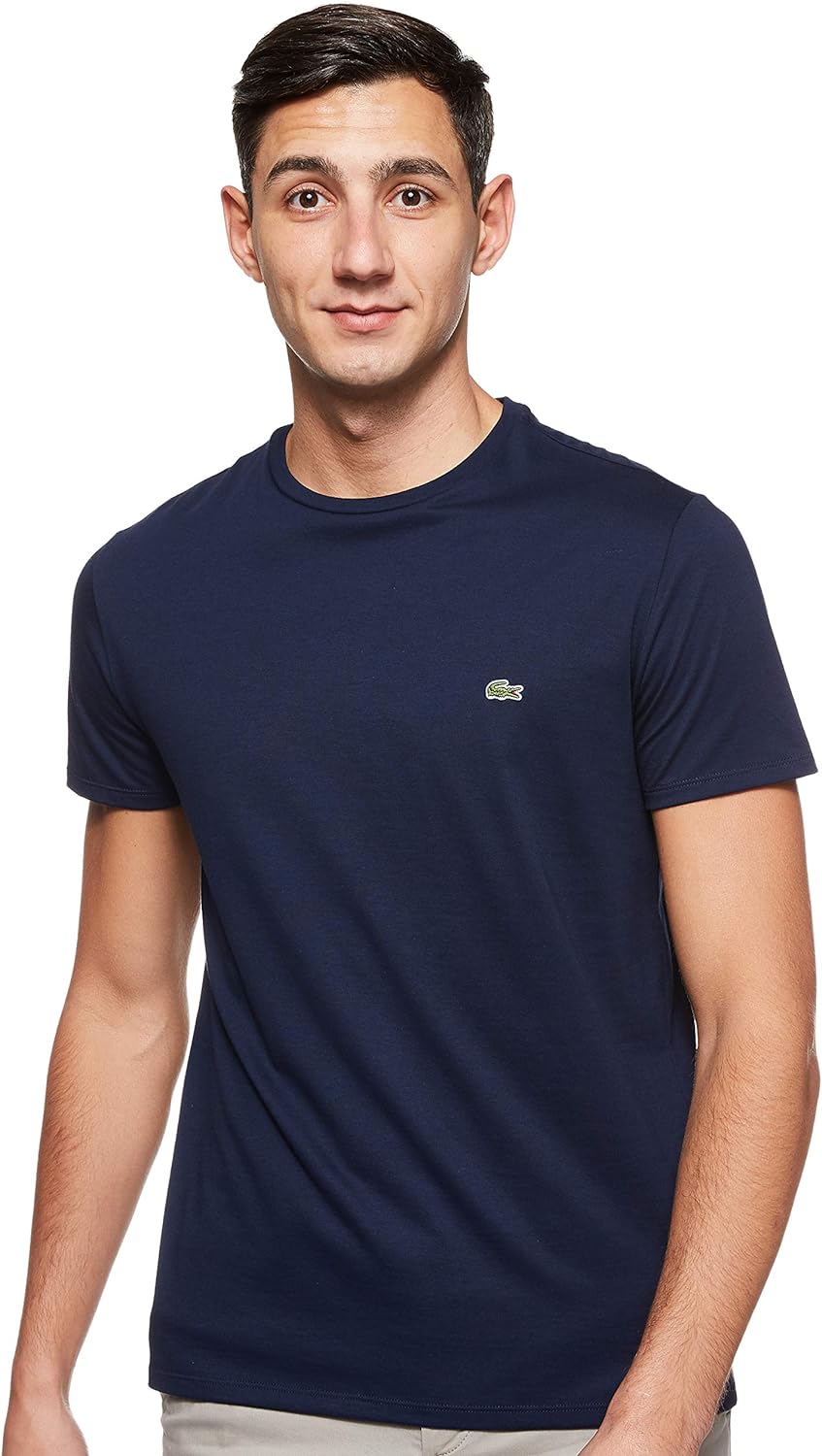 Lacoste T-shirt Uomo Mod. TH6709 PIMA 166 Blu