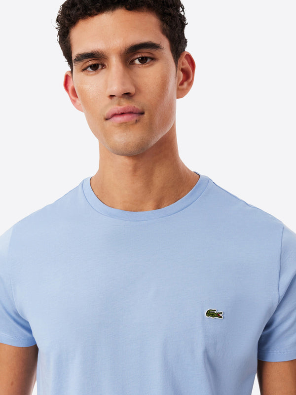 Lacoste T-shirt Uomo Mod. TH6709 PIMA AEY Azzurro