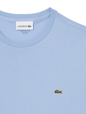 Lacoste T-shirt Uomo Mod. TH6709 PIMA AEY Azzurro