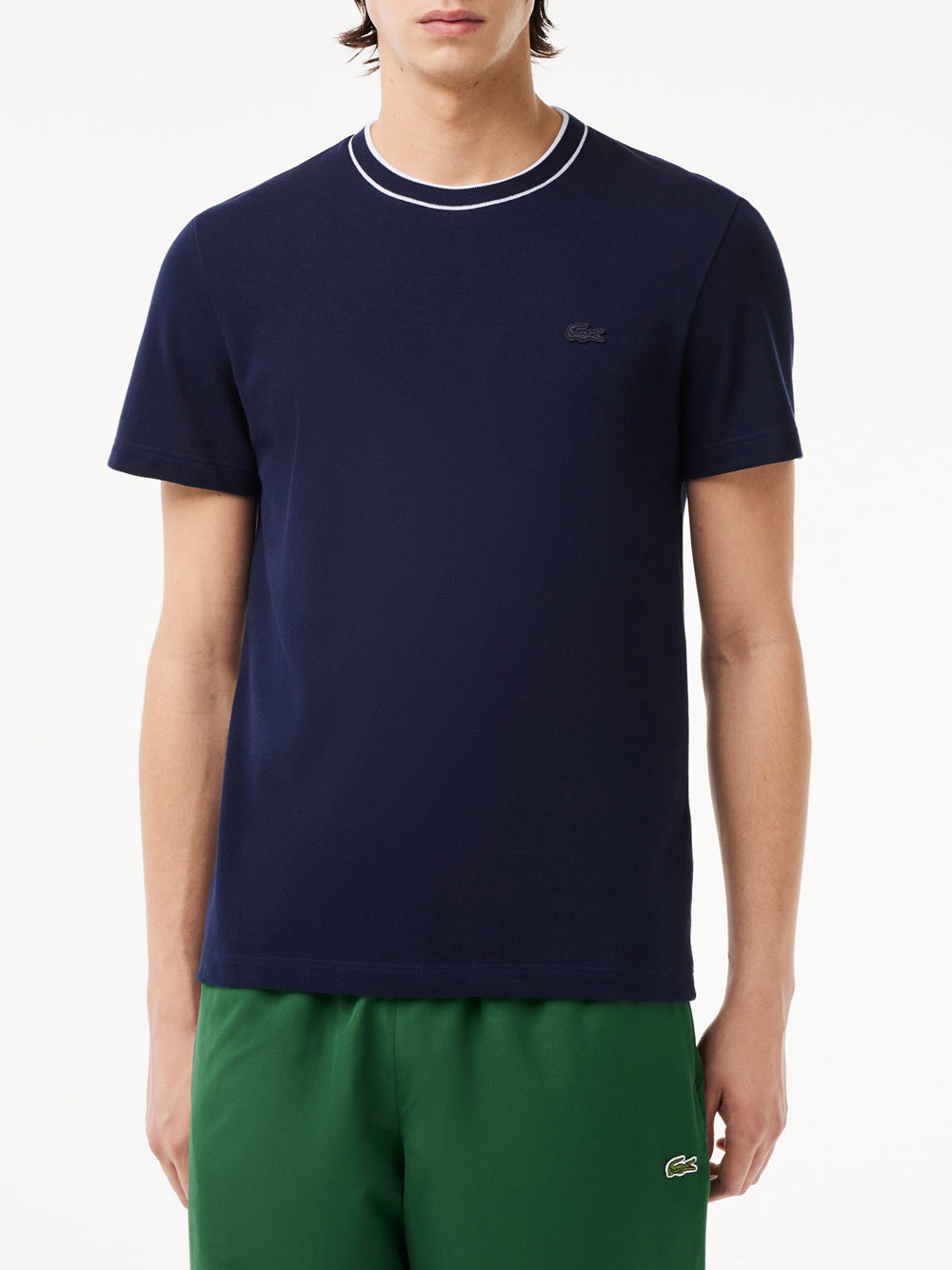 Lacoste T-shirt Uomo Mod. TH8174 PIQUET 166 Blu