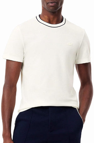 Lacoste T-shirt Uomo Mod. TH8174 PIQUET-ELAST 70V Bianco