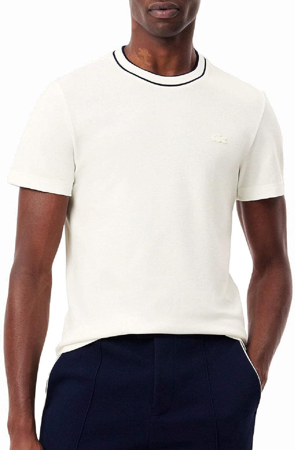 Lacoste T-shirt Uomo Mod. TH8174 PIQUET-ELAST 70V Bianco