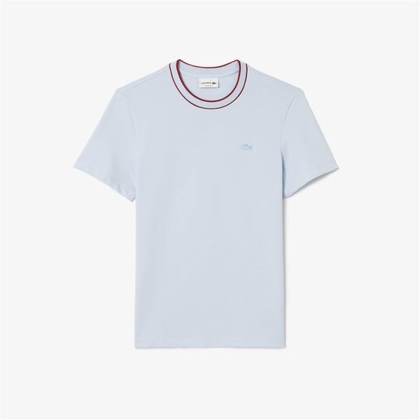 Lacoste T-shirt Uomo Mod. TH8174 PIQUET-ELAST J2G Celeste