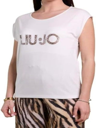 Liu Jo T-shirt Donna Mod. VA6047 JS360 S9740 Bianco