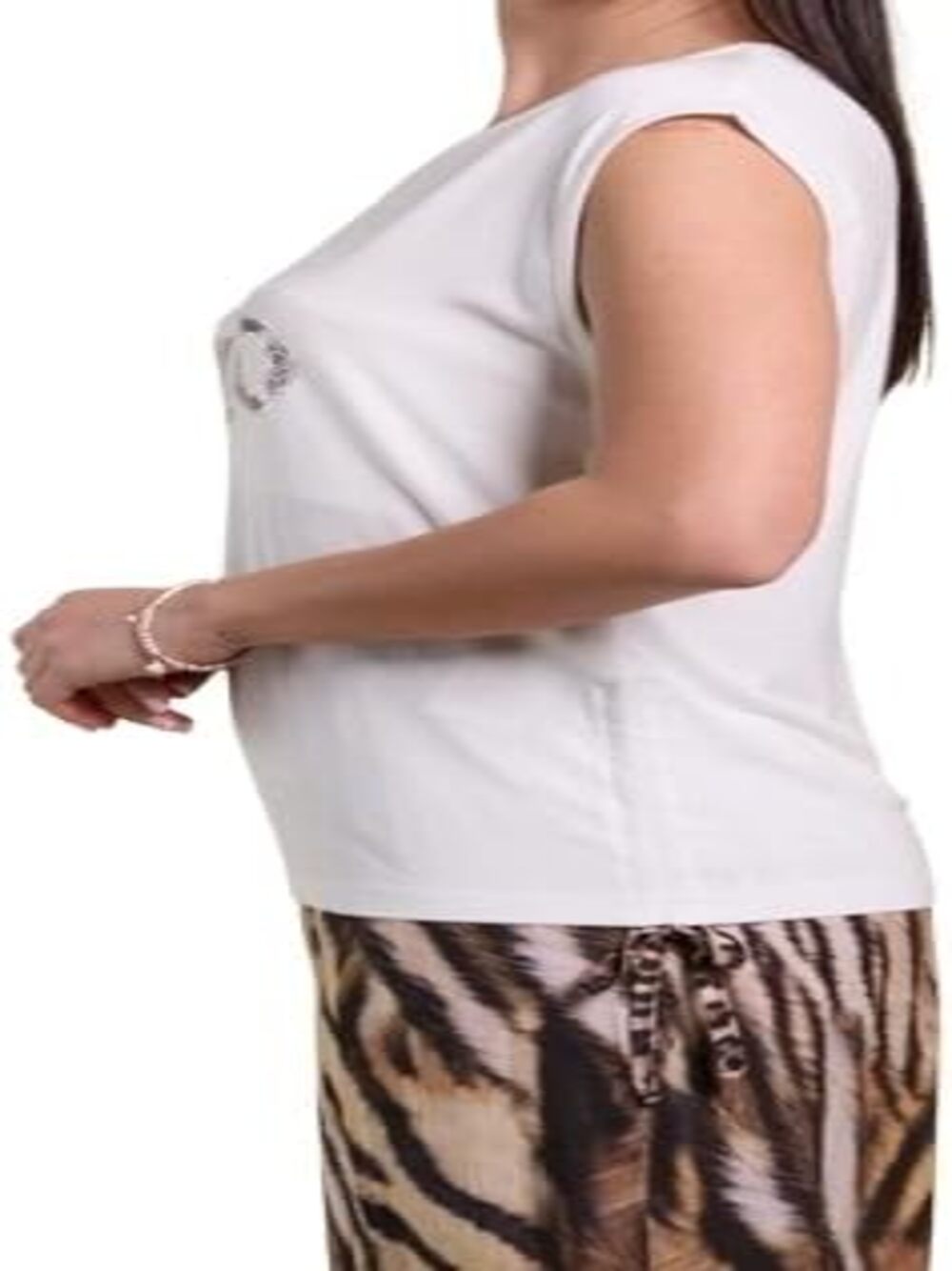 Liu Jo T-shirt Donna Mod. VA6047 JS360 S9740 Bianco