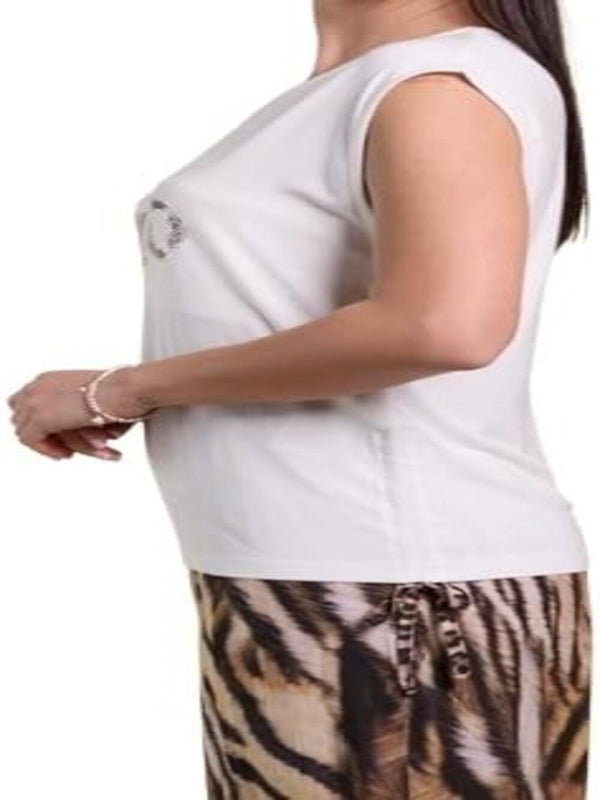 Liu Jo T-shirt Donna Mod. VA6047 JS360 S9740 Bianco
