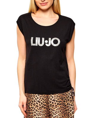 Liu Jo T-shirt Donna Mod. VA6047 JS360 Y9908 Nero