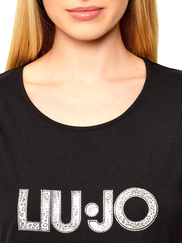 Liu Jo T-shirt Donna Mod. VA6047 JS360 Y9908 Nero