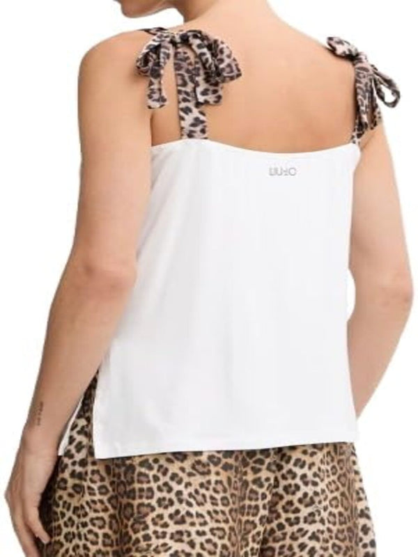 Liu Jo Top Donna Mod. VA6114 JS360 S9740 Bianco