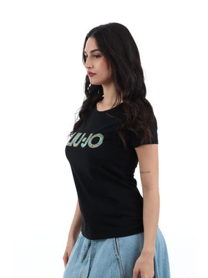 Liu Jo T-shirt Donna Mod. VA6169 JS003 P9492 Nero