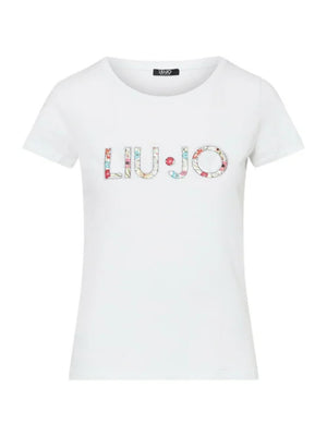 Liu Jo T-shirt Donna Mod. VA6169 JS003 Q9136 Bianco
