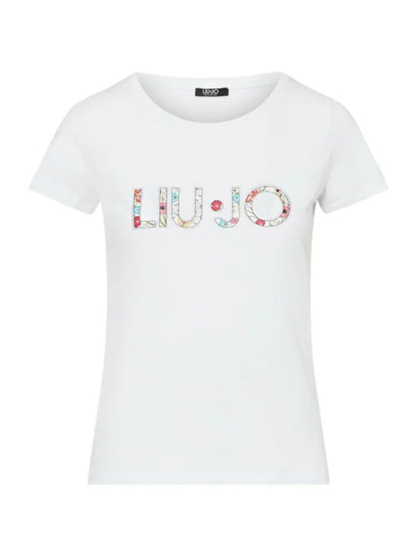 Liu Jo T-shirt Donna Mod. VA6169 JS003 Q9136 Bianco