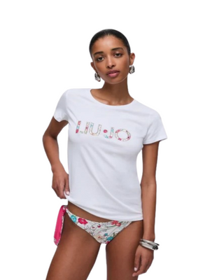 Liu Jo T-shirt Donna Mod. VA6169 JS003 Q9136 Bianco