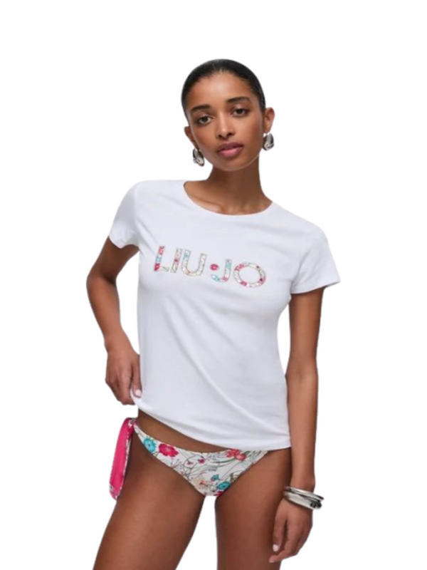 Liu Jo T-shirt Donna Mod. VA6169 JS003 Q9136 Bianco