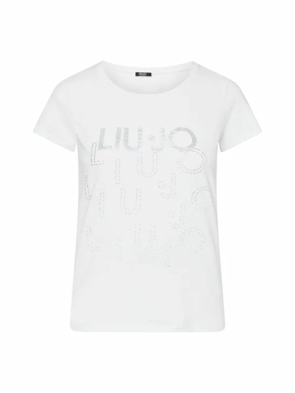 Liu Jo T-shirt Donna Mod. VA6171 JS003 T9550 Bianco
