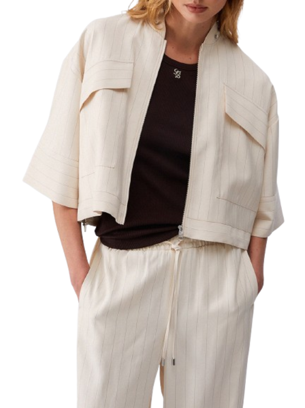Liu Jo Giubbino Donna Mod. CA6117 T557A P9579 Panna