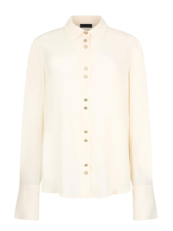 Liu Jo Camicia Maica Lunga Donna Mod. CA6157 T2578 P9572 Panna