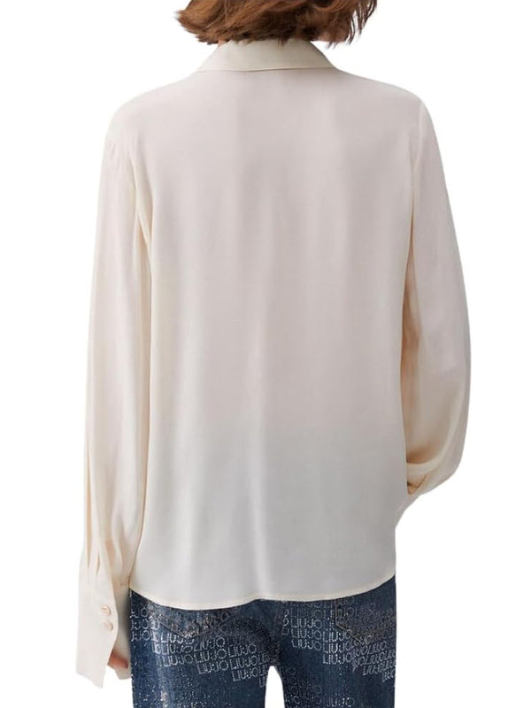 Liu Jo Camicia Maica Lunga Donna Mod. CA6157 T2578 P9572 Panna