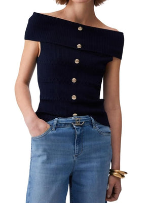 Liu Jo Maglia Donna Mod. CA6217 MS55N 22222 Nero