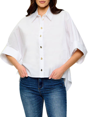 Liu Jo Camicia Manica Lungal Donna Mod. CA6255 T039A 11111 Bianco