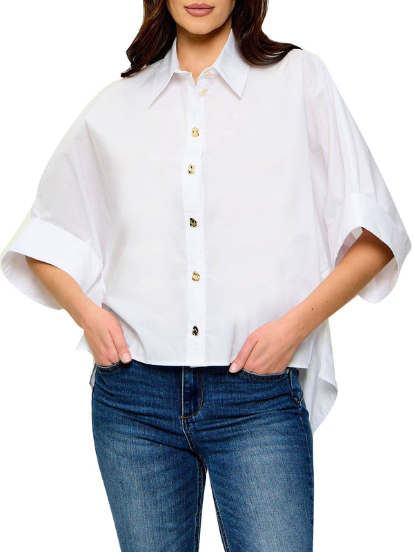 Liu Jo Camicia Manica Lungal Donna Mod. CA6255 T039A 11111 Bianco