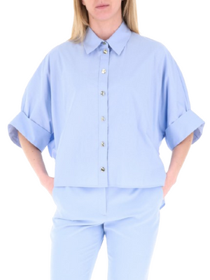Liu Jo Camicia m/l Donna Mod. CA6255 T039A P9580 Celeste