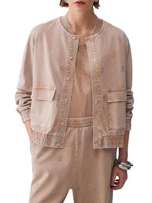 Liu Jo Felpa Zip Donna Mod. TA6028 JS008 L9030 Biscotto