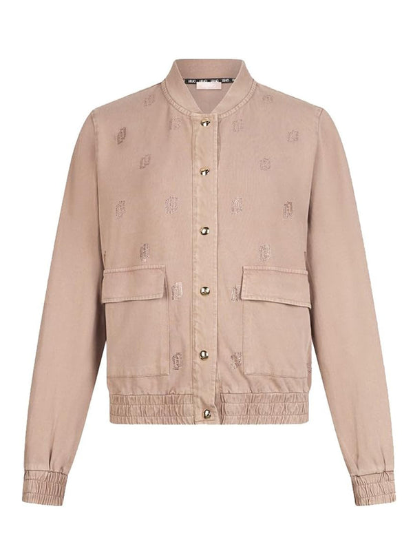Liu Jo Felpa Zip Donna Mod. TA6028 JS008 L9030 Biscotto