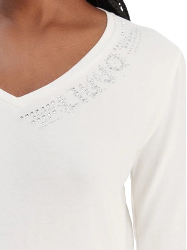 Liu Jo T-shitr ml Donna Mod. TA6053 JS003 M9295 Panna