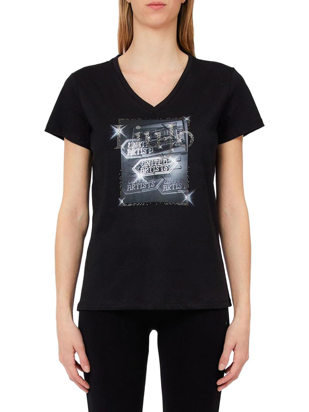 Liu Jo T-shirt Donna Mod. TA6057 JS923 P9186 Nero