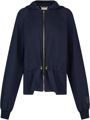 Liu Jo Felpa Zip Donna Mod. TA6076 JS869 93924 Blu