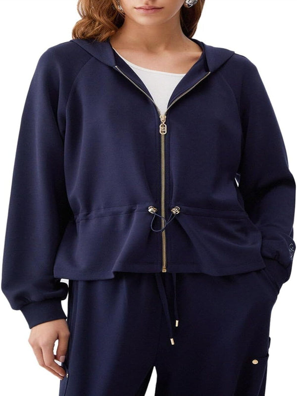 Liu Jo Felpa Zip Donna Mod. TA6076 JS869 93924 Blu