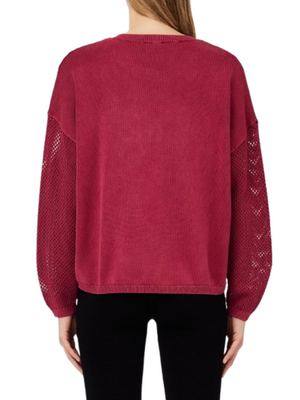 Liu Jo Maglia Donna Mod. TA6111 MS71G 92033 Bordeau