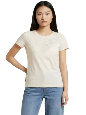 Liu Jo T-shirt Donna Mod. TA6155 JS923 10105 Panna