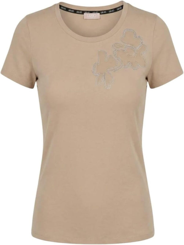 Liu Jo T-shirt Donna Mod. TA6155 JS923 X0754 Beige